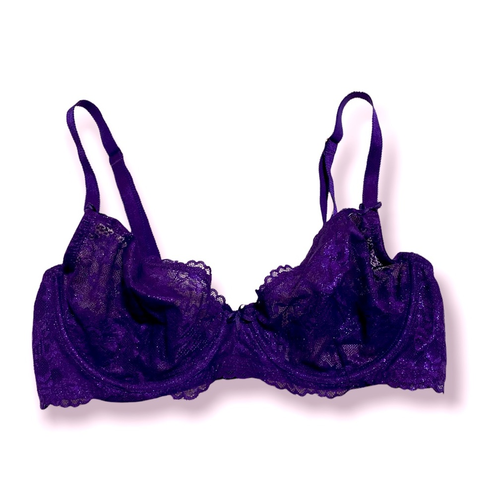 Savage X Fenty Shimmer Lace Unlined Underwire Bra